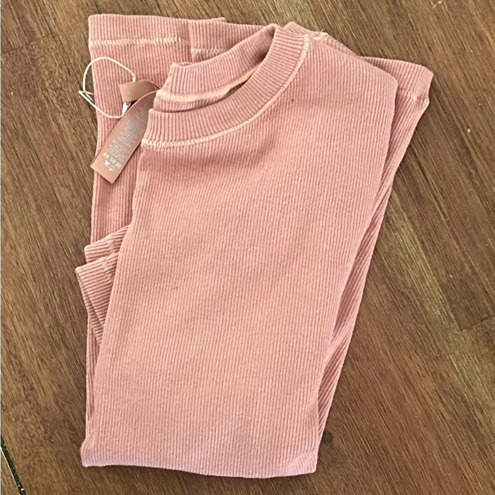 SKIMS hard to find Sedona Cotton Rib T-shirt — large L NWT